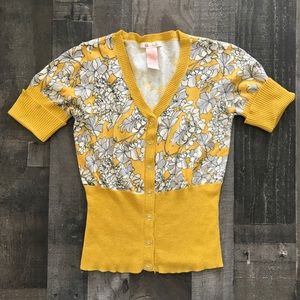 Anthropologie S/S Sweater Cardigan by Tulle